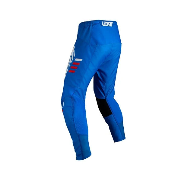Pantalon de Motocross 3.5/Leatt/Bleu, Rouge, de dos