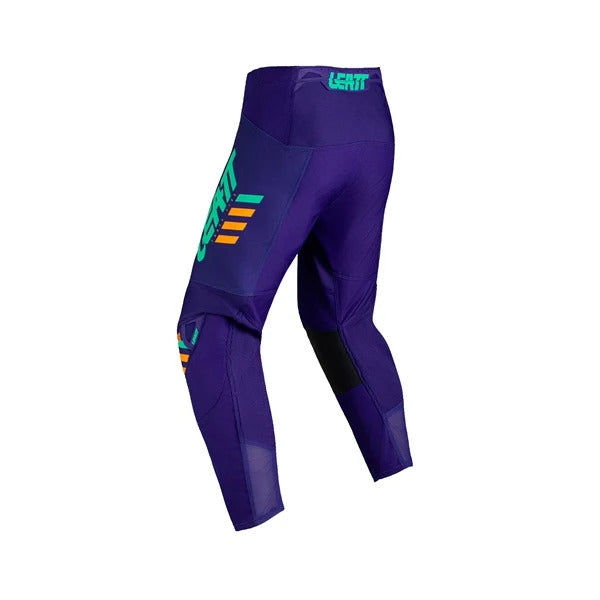 Pantalon de Motocross 3.5/Leatt/Mauve , Orange, de dos