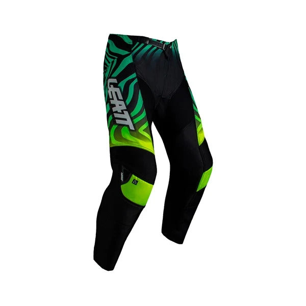 Pantalon de Motocross 3.5/Leatt/Noir, vert, de face