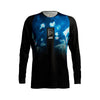 Chandail de Motocross 4.5 Lite pour Femme/Leatt/noir, bleu, de face