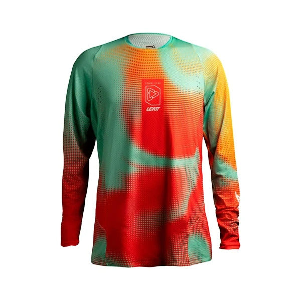 Chandail de Motocross 4.5 Lite pour Femme/Leatt/turquoise, de face