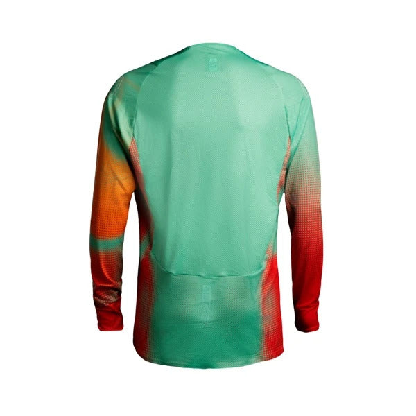 Chandail de Motocross 4.5 Lite pour Femme/Leatt/turquoise, de dos