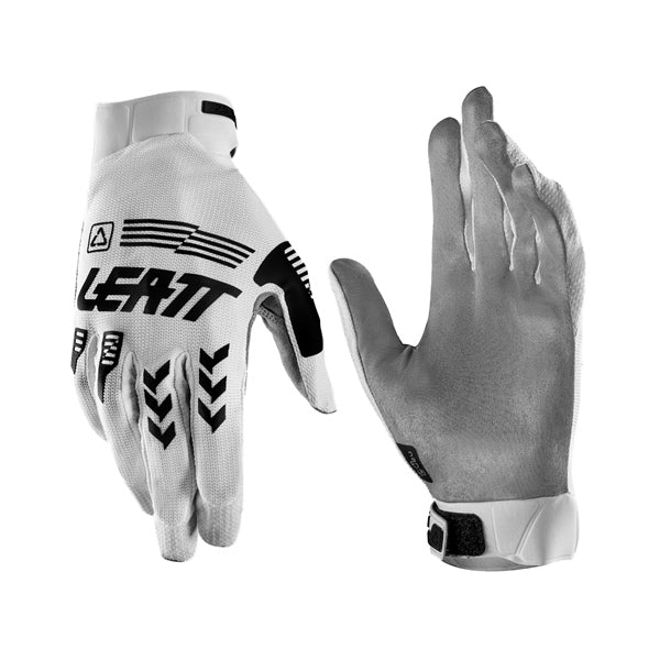 Gants de Motocross 2.5 X-Flow/Leatt/blanc, de paire