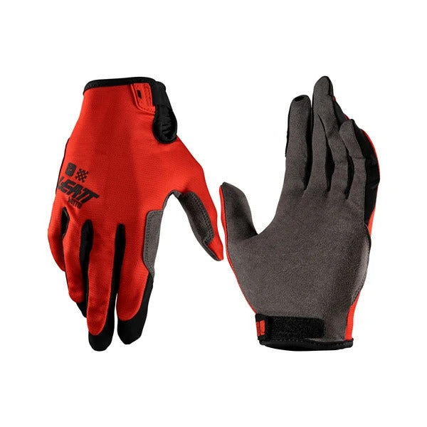 Gants de Motocross 1.5 GRIPR/Leatt, rouge, de paire
