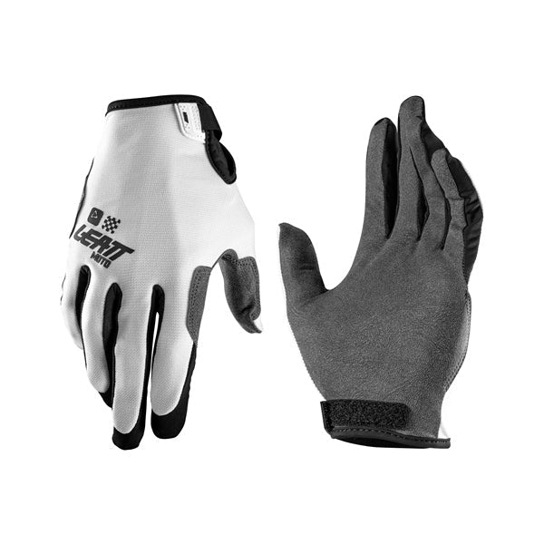 Gants de Motocross 1.5 GRIPR/Leatt, blanc, de paire
