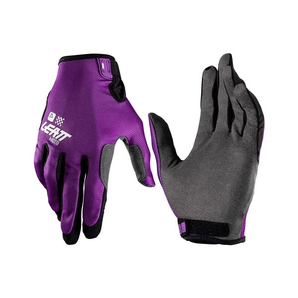 Gants de Motocross 1.5 GRIPR/Leatt, mauve, de paire