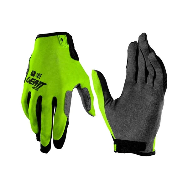 Gants de Motocross 1.5 GRIPR/Leatt, lime, de paire