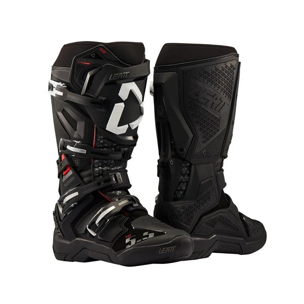 Bottes de Motocross 5.5 Flexlock Evo/Leatt; Noir, de paire