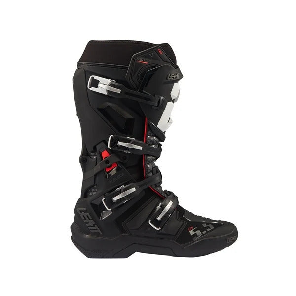 Bottes de Motocross 5.5 Flexlock Evo/Leatt; Noir, coté droit
