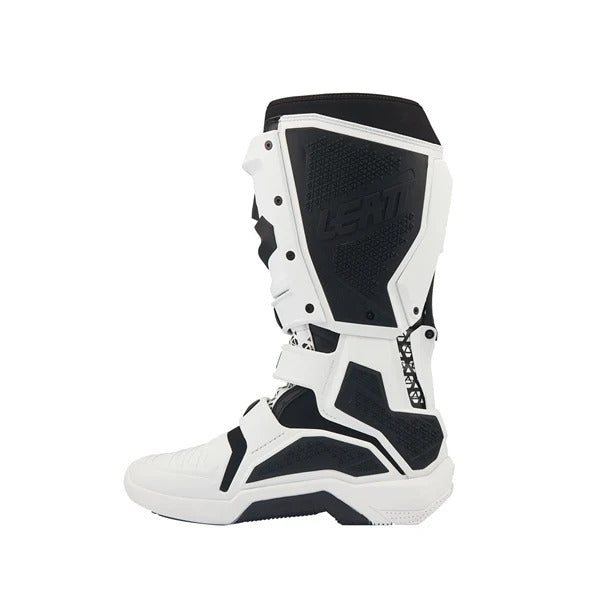 Bottes de Motocross 5.5 Flexlock Evo/Leatt; Blanc, coté gauche