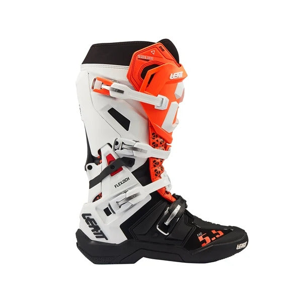 Bottes de Motocross 5.5 Flexlock Evo/Leatt; Orange, coté droit