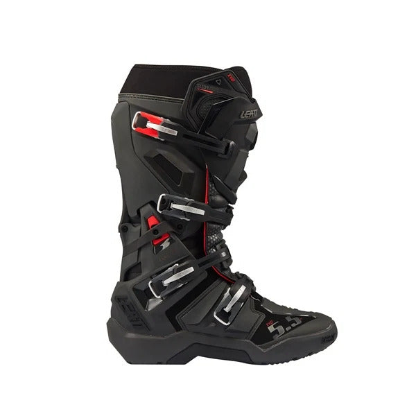 Bottes de Motocross 5.5 Flexlock Enduro Evo/Leatt/Noir, coté droit