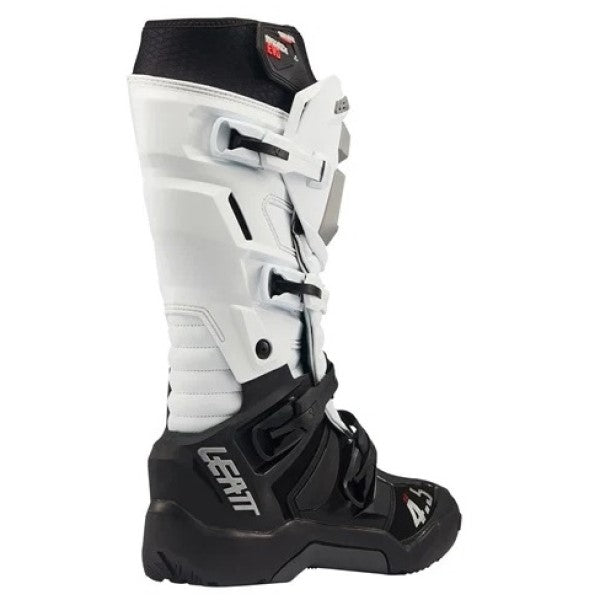 Bottes de Motocross 4.5 HydraDri Evo Blanc incliné de dos
