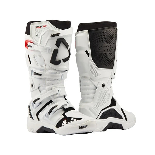 Bottes de Motocross 4.5 Evo/Leatt, blanc, de paire