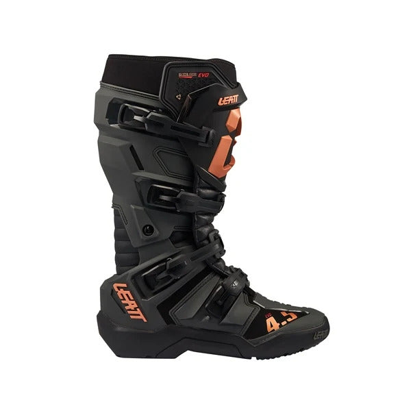 Bottes de Motocross 4.5  Evo Enduro/Leatt; noir, coté droit