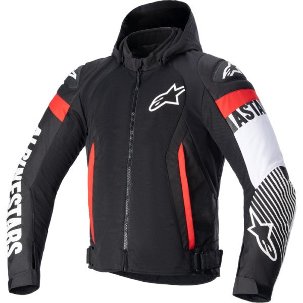 Manteau de Moto Zaca Air Noir/Blanc/Rouge