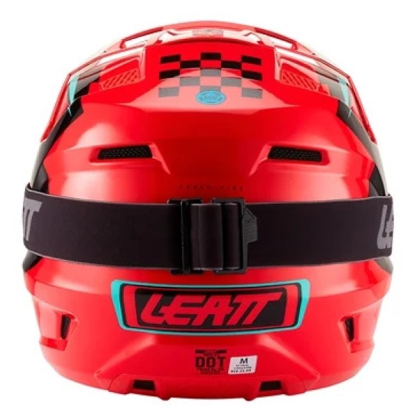 Casque de Motocross hors-route 3.5 Junior - Lunette incluse/Leatt/rouge, arriere