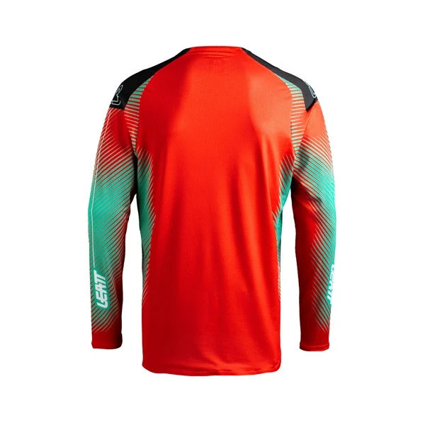 Chandail de Motocross 4.5 Junior/Leatt/noir rouge bleu, de dos