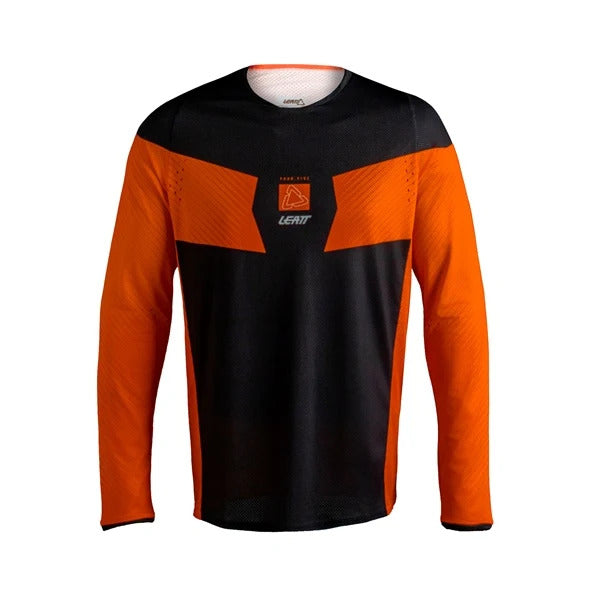 Chandail de Motocross 4.5 Junior/Leatt/ orange noir, de face