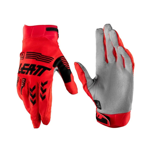 Gants de Motocross 2.5 X-Flow Junior Leatt rouge, en paire 