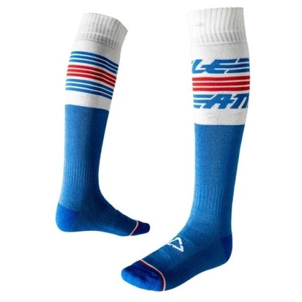 Bas de Motocross Moto Speed Bleu/Blanc/Rouge en paire
