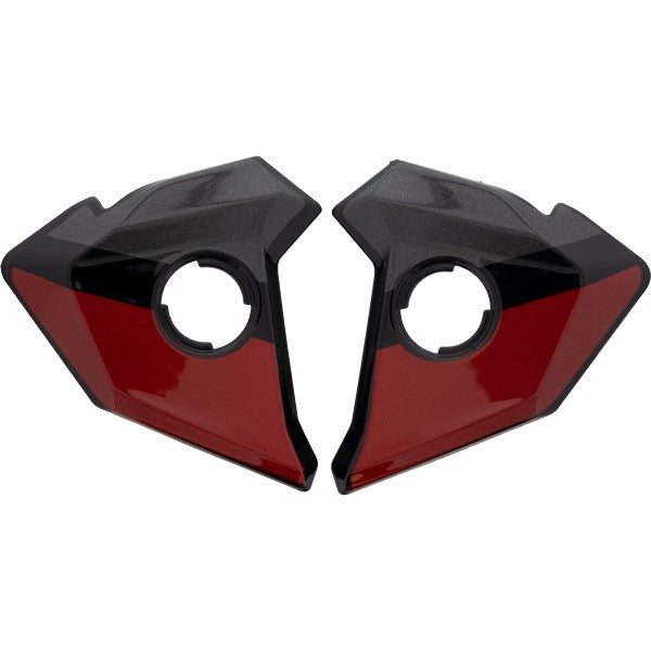 Couvercles Latéraux Maverick Mod Rouge/Noir en paire