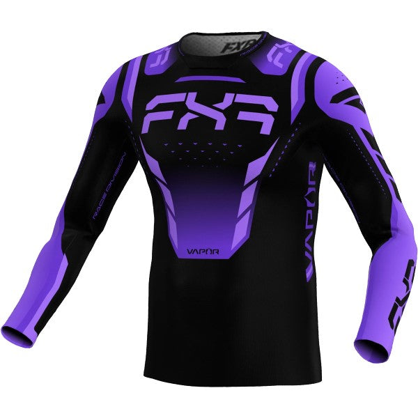 Chandail de Motocross Vapor Air Noir/Mauve incliné de face