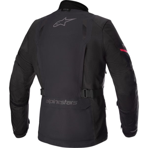 Manteau de Moto Monteira Drystar Noir/Rouge de dos