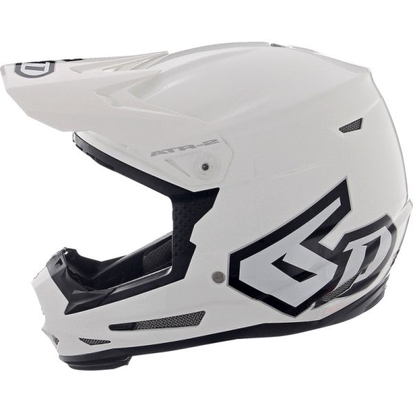 Casque de Motocross ATR-2 Solid Junior Blanc de droite