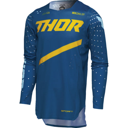 Chandail de Motocross Sportmode Brave Junior Thor bleu, de face