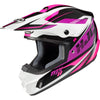 Casque de Motocross CS-MX2 Drift HJC rose et noir, côté gauche