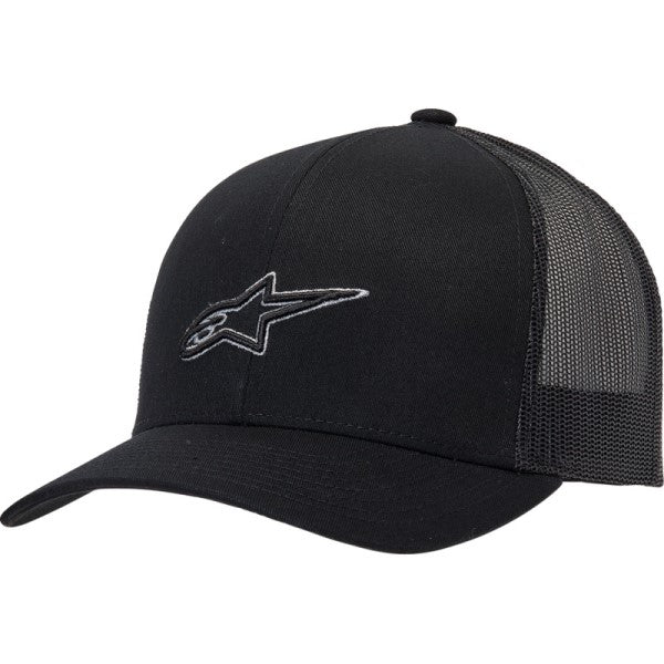 Casquette Find Trucker Alpinestars noir, côté gauche