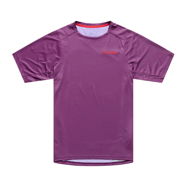 Chandail de vélo Skyline Pro Mono Manches Courtes Troy Lee Designs Mauve, de dos