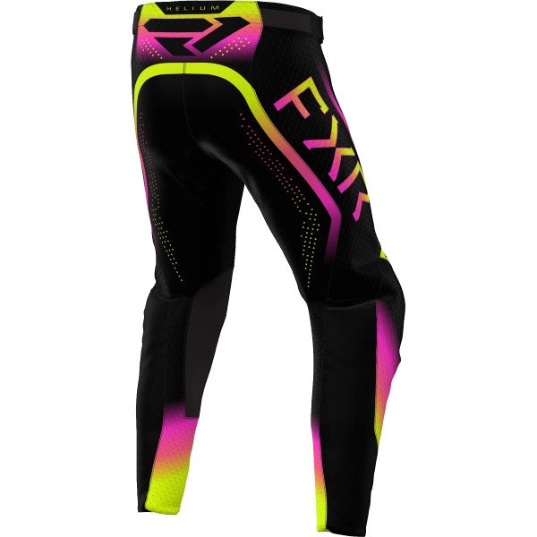 Pantalon de Motocross Helium MX Noir/Jaune de derrière