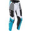 Pantalon de Motocross Lite Bleu/Blanc de face