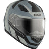 Casque Intégral de Moto RR619 Interceptor Gris côté avant