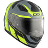 Casque Intégral de Moto RR619 Interceptor Jaune côté avant