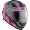 Casque Intégral de Moto RR619 Interceptor Rose côté avant