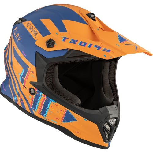 Casque de Motocross TX019Y Error Junior CKX  Orange Mat