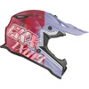 Casque de Motocross TX019Y Gleam Junior Mauve de gauche