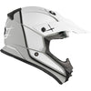 Casque de Motocross TX228 Energy Blanc de gauche