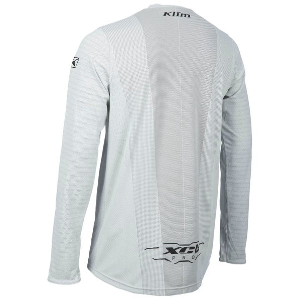 Chandail de Motocross XC Pro Blanc incliné de dos à droite