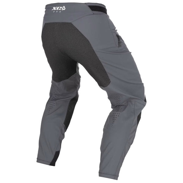 Pantalon de Motocross XC Pro Noir incliné de dos à gauche