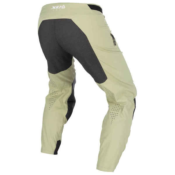 Pantalon de Motocross XC Pro Vert incliné de dos à gauche