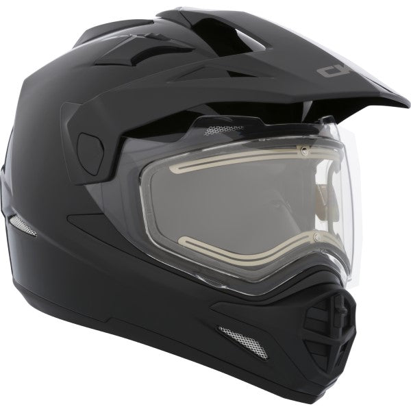 Casque de Snowcross Quest RSV Solid Noir incliné de gauche