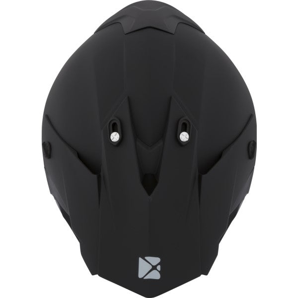 Casque Intégral Hors-Route TX228 Solid Noir Dessus