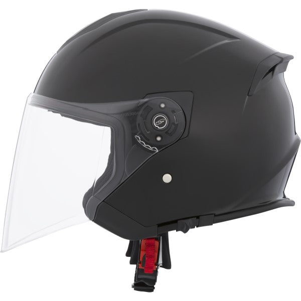 Casque Ouvert de Moto Razor RSV Solid Noir de droite