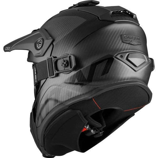 Casque de Motoneige Titan Original Carbone Noir Derrière