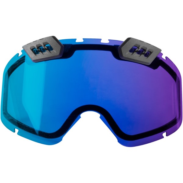 Accessoire de Lunette de Motoneige 210° Tactical Bleu de face