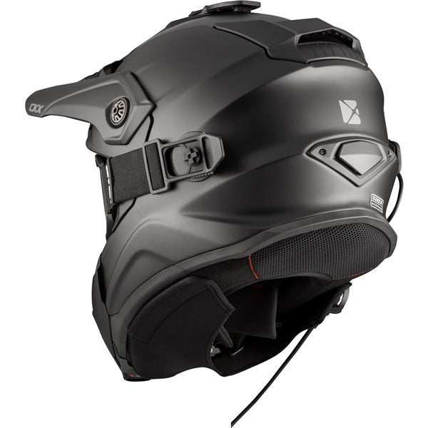 Casque Titan Solid - Lunette 210° électrique incluse Noir Mat Derrière